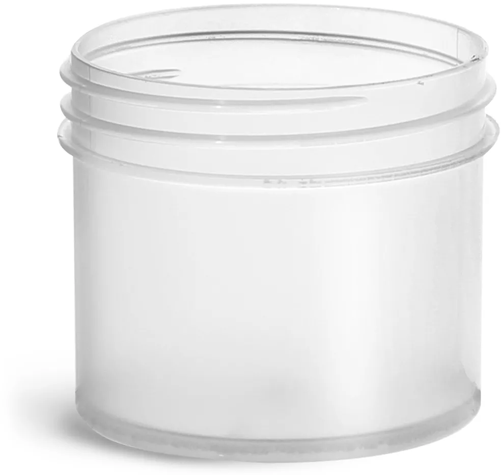 16 oz Natural Polypropylene Jars (Bulk), Caps Not Included