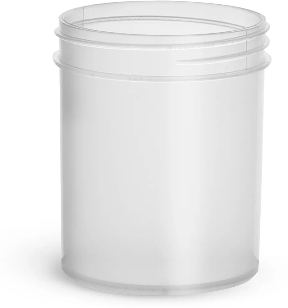 Packaging Deals - 4 oz Natural Polypropylene Jars (Bulk), Caps Not Included