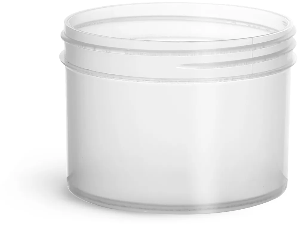 4 oz Natural Polypropylene Jars (Bulk), Caps Not Included