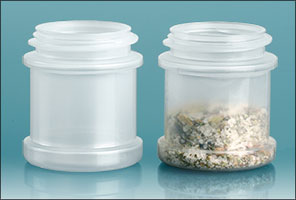 Natural Polypropylene Spice Jars (Bulk), Caps Not Included