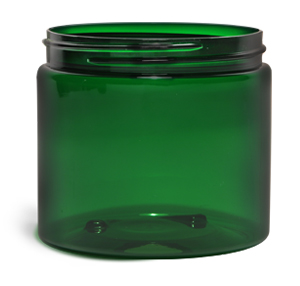Original Green PET Straight Sided Jars