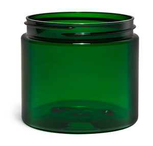 New Green PET Straight Sided Jars