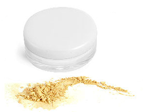 50 ml Clear PET Powder Jars w/ Sifters and White Caps