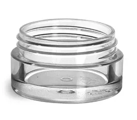 Plastic Jars, 5 ml Clear PET Jars (Bulk) Caps NOT included