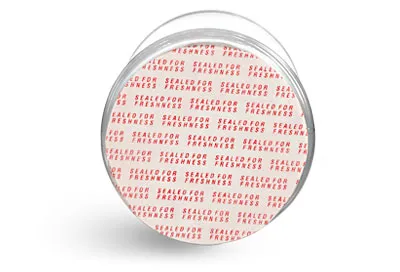 16 oz Plastic Jars, 16 oz Clear PET Round Jar w/ Black Ribbed Induction Lined Caps