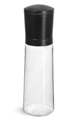 Clear PET Spice Bottles w/ Black ABS Grinder Caps