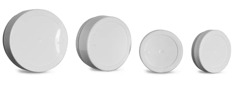 6 oz White Polypropylene Thick Wall Jars w/ Lined Caps