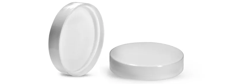 6 oz White Polypropylene Thick Wall Jars w/ Lined Caps