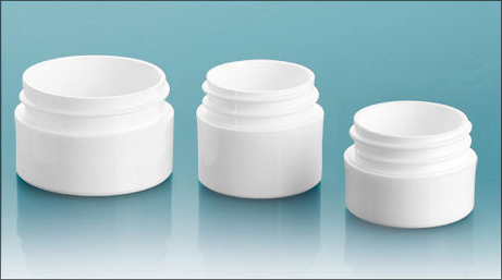 White Polypropylene Thick Wall Jars  (Bulk), Caps Not Included
