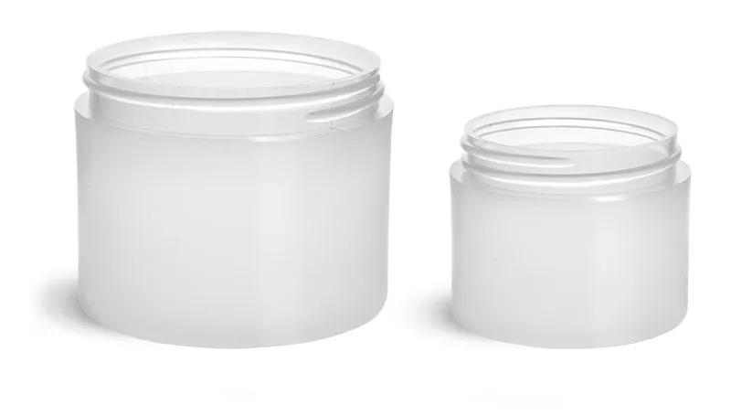 Frosted Polypro Thick Wall Jars (Bulk), Caps Not Included