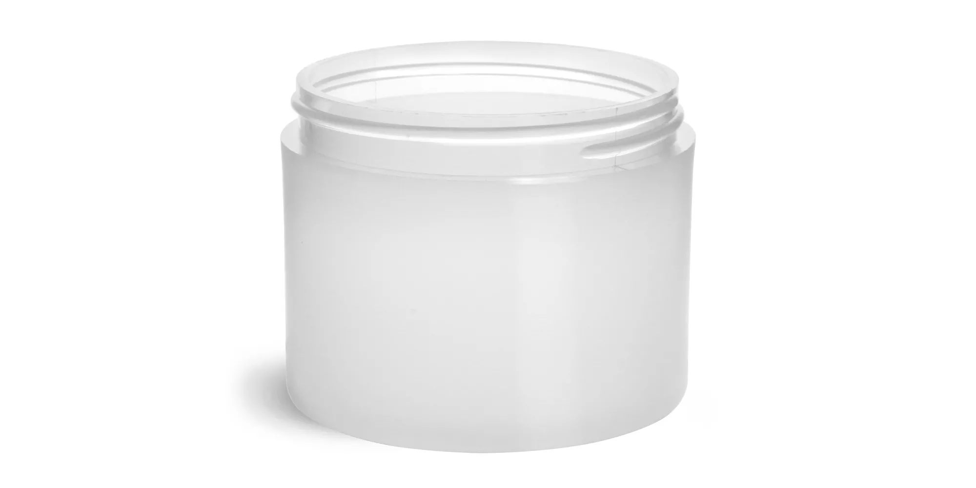 4 oz Frosted Polypro Thick Wall Jars (Bulk), Caps Not Included