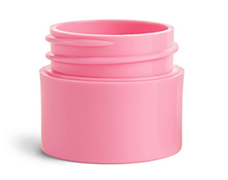 Pink Polypropylene Thick Wall Jars (Bulk), Caps NOT Included