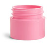 Pink Polypropylene Thick Wall Jars (Bulk), Caps NOT Included