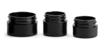 Black Polypro Straight Sided Thick Wall Jars (Bulk), Caps NOT Included