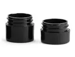 Black Polypro Straight Sided Thick Wall Jars (Bulk), Caps NOT Included