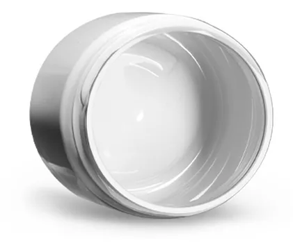 16 oz Plastic Jars, White PCR (PET) Straight Sided Jars (Bulk), Caps Not Included