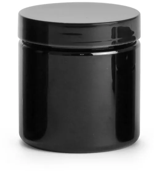 PCR PET Plastic Jars Straight Sided Cosmetic Beauty Containers - 16 oz.
