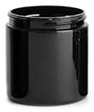 Black Plastic Jars