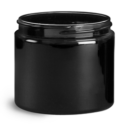 New Black PCR (PET) Straight Sided Jars
