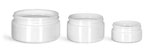 Plastic Jars, White PET Heavy Wall Jars (Bulk), Caps NOT Included