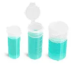 Plastic Vials, Natural Polypropylene Hinge Top Vials