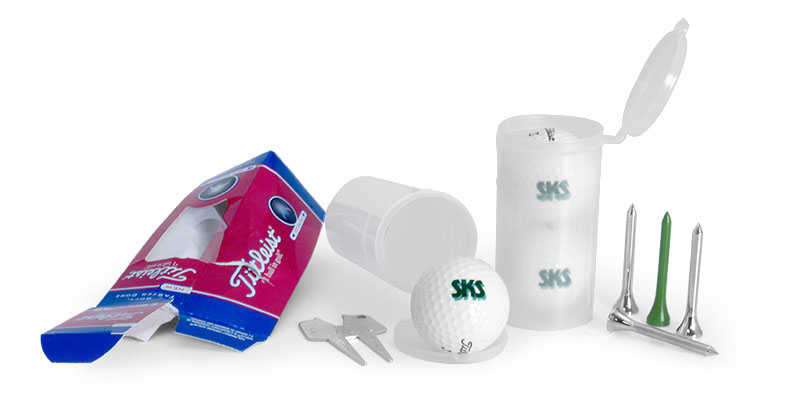 Hinge Top Containers, Golf Ball Holder