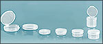 Natural Polypropylene Hinge Top Vials