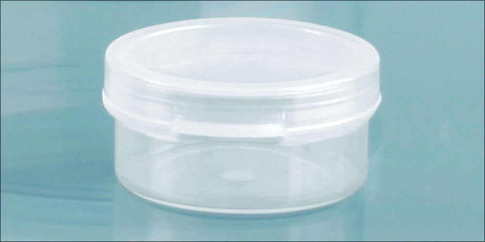 0.18 oz Natural Polypro Hinge Top Vials