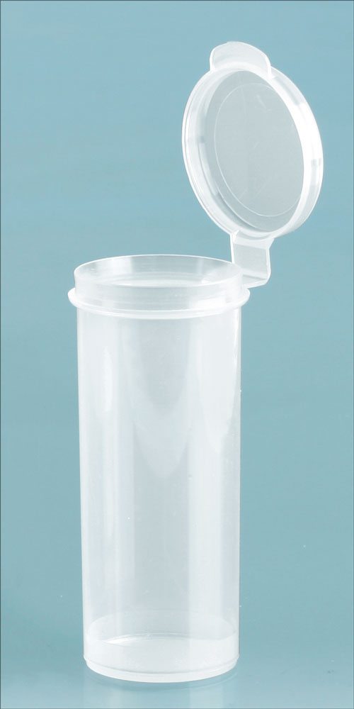 1 1/2 oz Natural Polypro Hinge Top Vials
