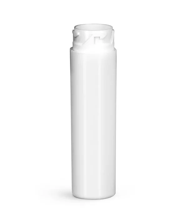 Plastic Vials, White HDPE Purse Pak Vials (Bulk), Caps NOT Included