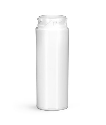 Plastic Vials, White Polypropylene Purse Pak Vials (Bulk), Caps NOT Included