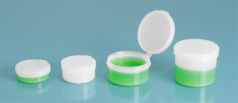 1 oz Plastic Hinge Top Containers