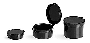 Black Hinge Top Pill Pods