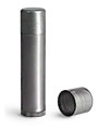 Silver Polypropylene Lip Balm Tubes w/ Caps