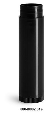 Original Black Polypropylene Lip Balm Tubes (Bulk)