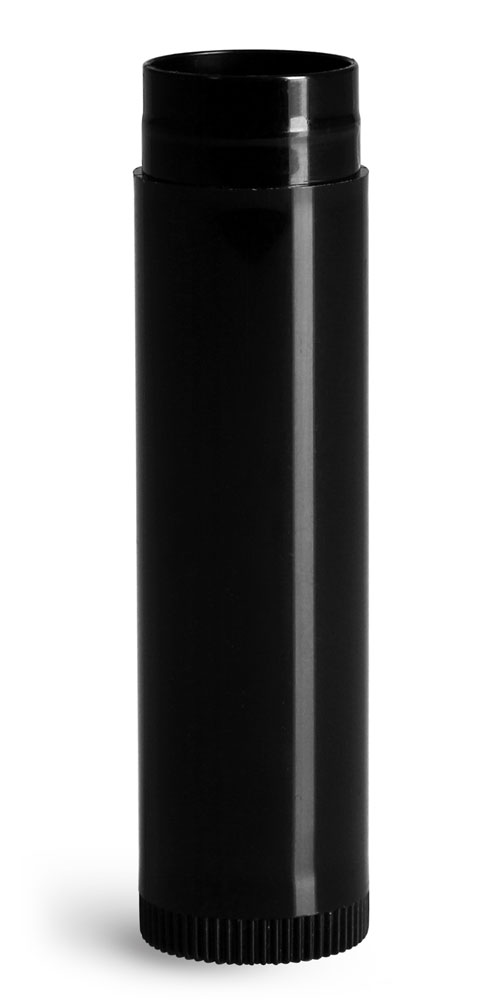 SKS Bottle & Packaging .15 oz Lip Balm Tubes, Black Lip Balm Tubes