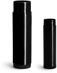 Black Lip Balm Tubes (Bulk), Caps Not Included