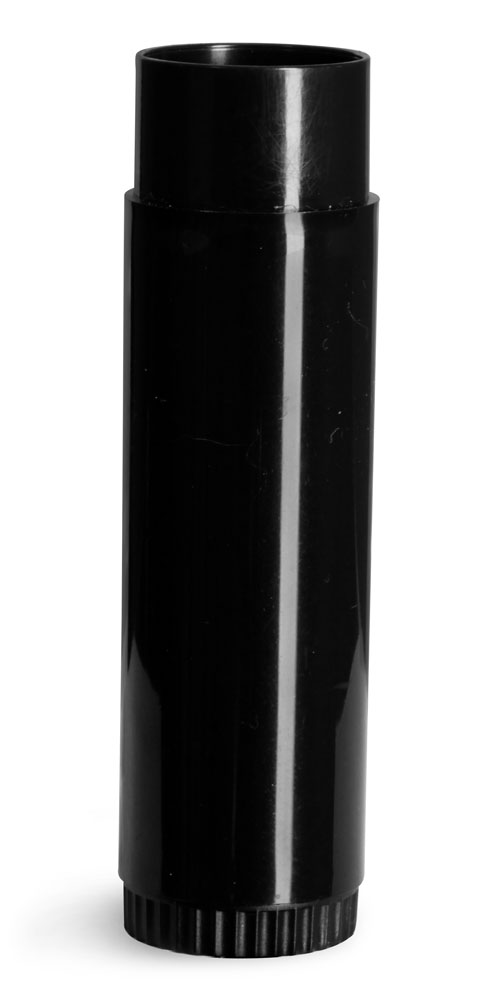 SKS Bottle & Packaging .50 oz Lip Balm Tubes, Black Lip Balm Tubes