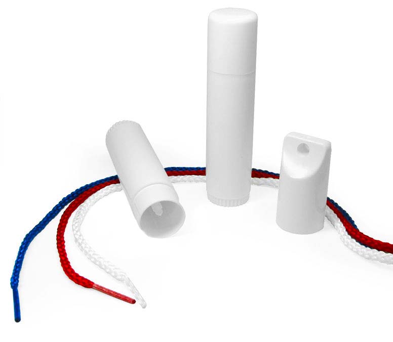 White Lip Balm Tubes w/ Caps