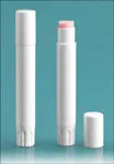 White Slim Line Tubes w/ Caps