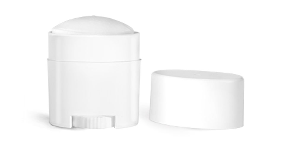 SKS Bottle & Packaging 0.75 oz Plastic Tubes, White Polypro Deodorant