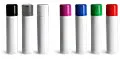 White Lip Balm Tube Sets w/ Assorted Color Caps