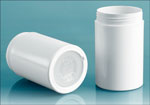 White Styrene Push Up Deodorant Containers (Bulk), Caps Not Included