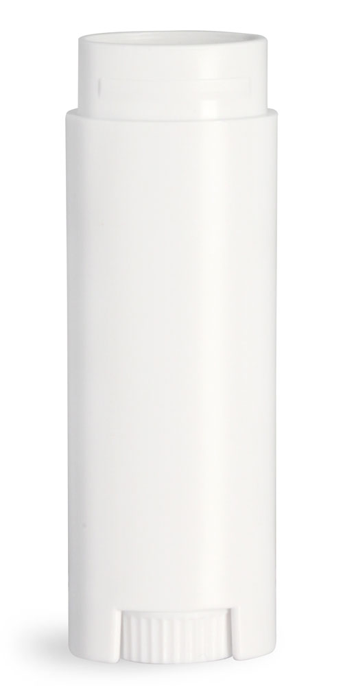 SKS Bottle & Packaging .15 oz White Lip Balm Tubes, Oval Lip Balm