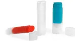 Natural Polypropylene Oval Lip Balm Tubes w/ Caps
