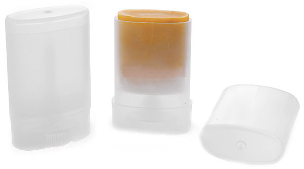 Deodorant Containers, Natural Oval Deodorant Tubes w/ Caps