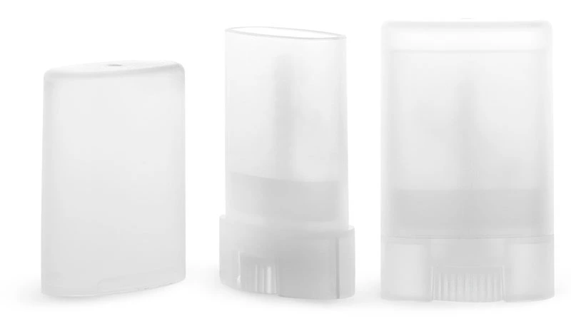 Deodorant Containers, Natural Oval Deodorant Tubes w/ Caps