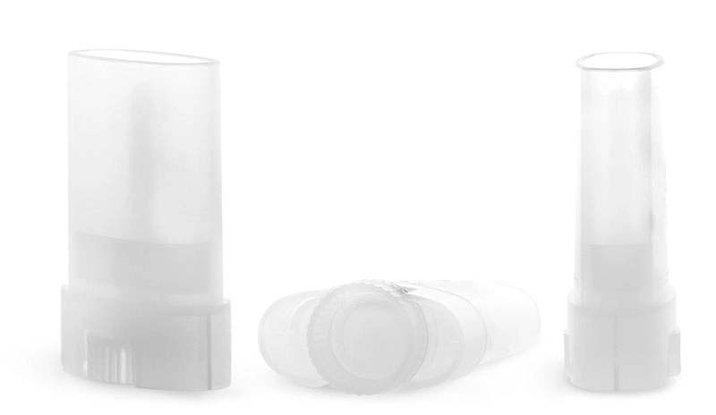 Plastic Tubes, Natural Polypropylene Oval Deodorant Tubes, (Bulk) Caps Not Included