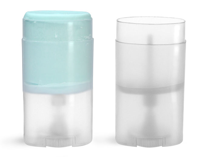 Plastic Tubes, Natural Polypro Oval Deodorant Tubes (Bulk), Caps NOT Included