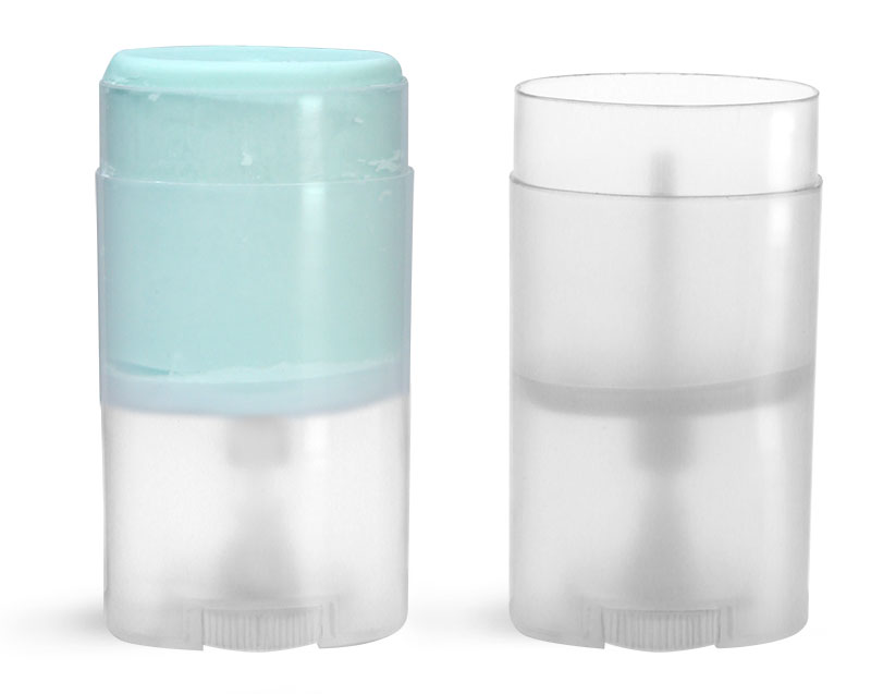 Plastic Tubes, Natural Polypro Oval Deodorant Tubes (Bulk), Caps NOT Included